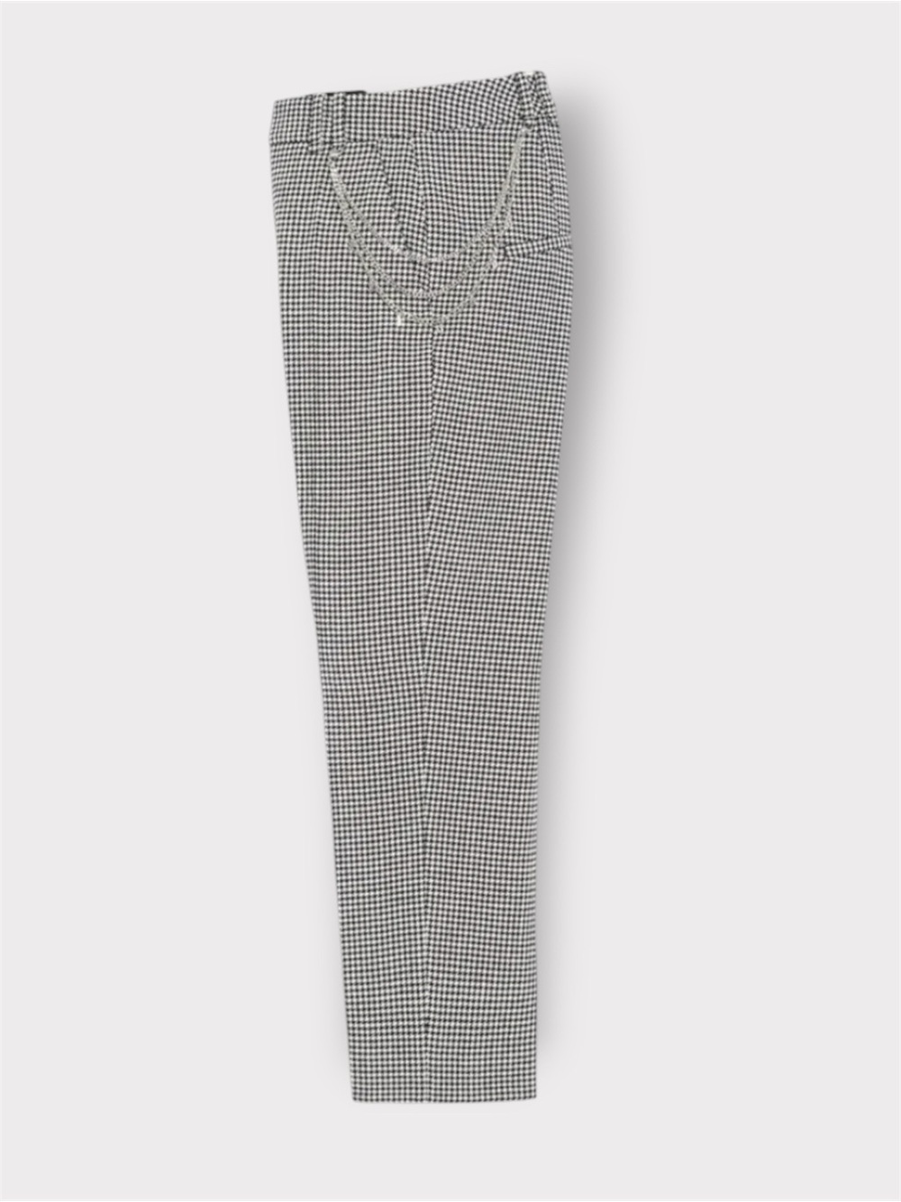THE KOOPLES French Luxury Paris Houndstooth Chain Detail Trousers — NWT - Picture 3 of 16